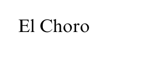 El Choro